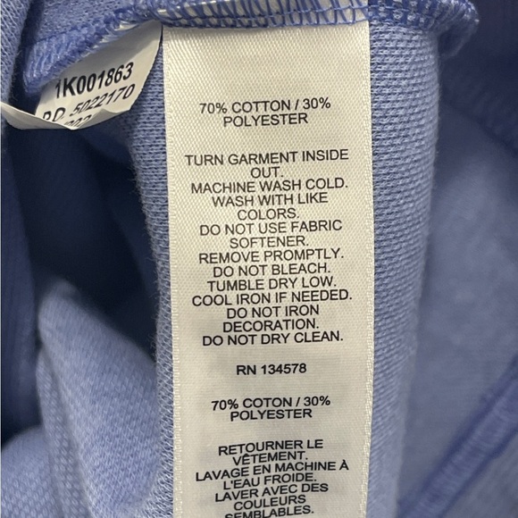 Vineyard Vines Men's Club Blue Quarter Zip Pullover Sweater Size XL Super Soft - Picture 6 of 6